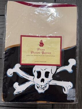 NEW Pottery Barn Kids Pirate Picture Banner Pirates Birthday Party Theme
